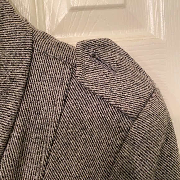 Gray Calvin Klein Wool Blend Belted Coat Medium - Picture 5 of 7